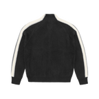 MULTI STRIPE KNIT ZIP UP [BLACK]