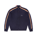MULTI STRIPE KNIT ZIP UP [NAVY]