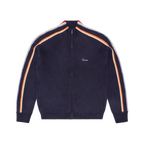 MULTI STRIPE KNIT ZIP UP [NAVY]