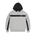 RIBBED SPORTEIZ ZIP HOODIE [HEATHER GREY]