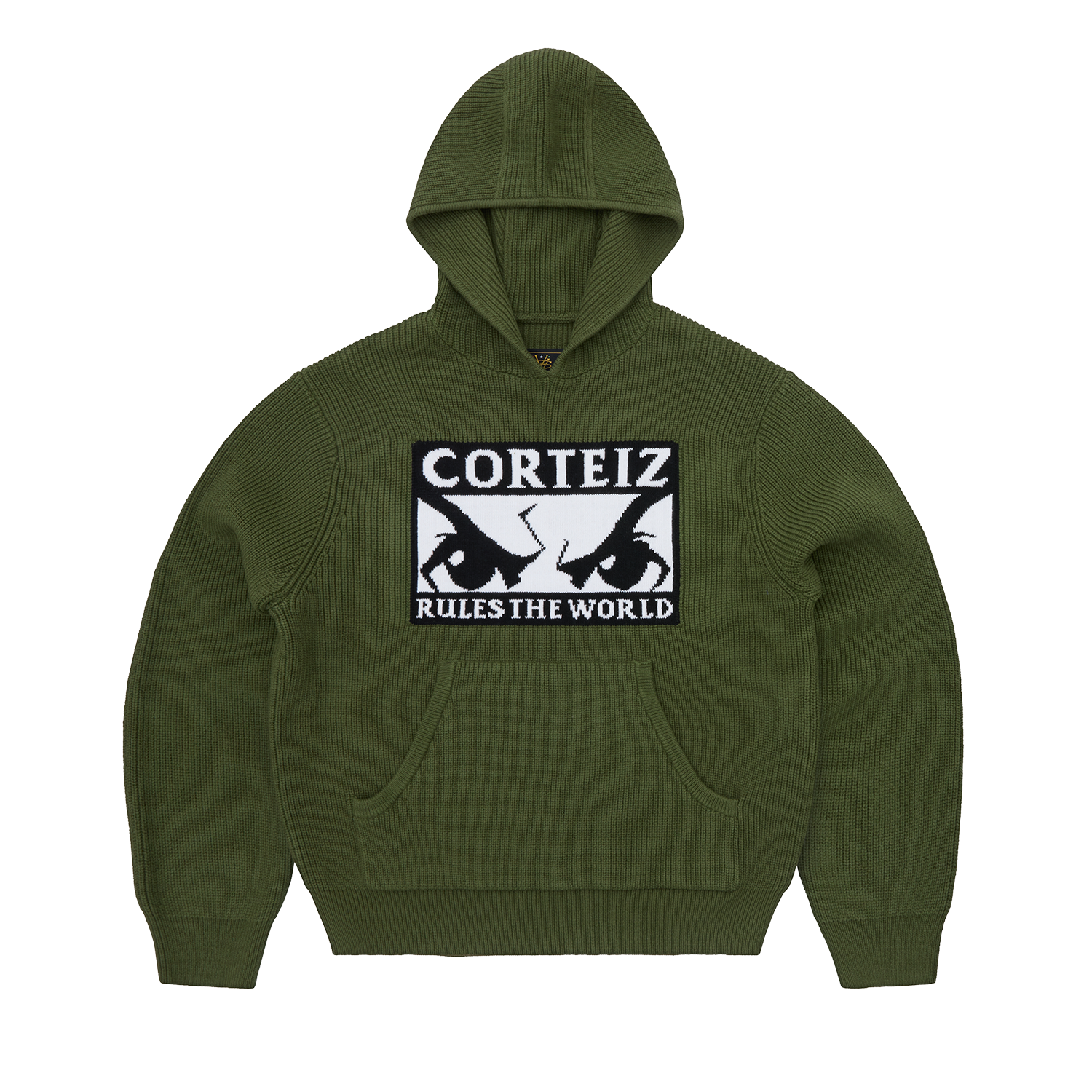 HUEY KNIT HOODIE [OLIVE]