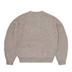 SCRIPT POCKET KNIT SWEATER [OATMEAL]