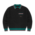 GIANNI KNIT POLO SWEATER [BLACK]