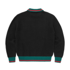 GIANNI KNIT POLO SWEATER [BLACK]