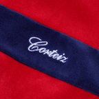 PISTA VELOUR TRACK JACKET [NAVYRED]