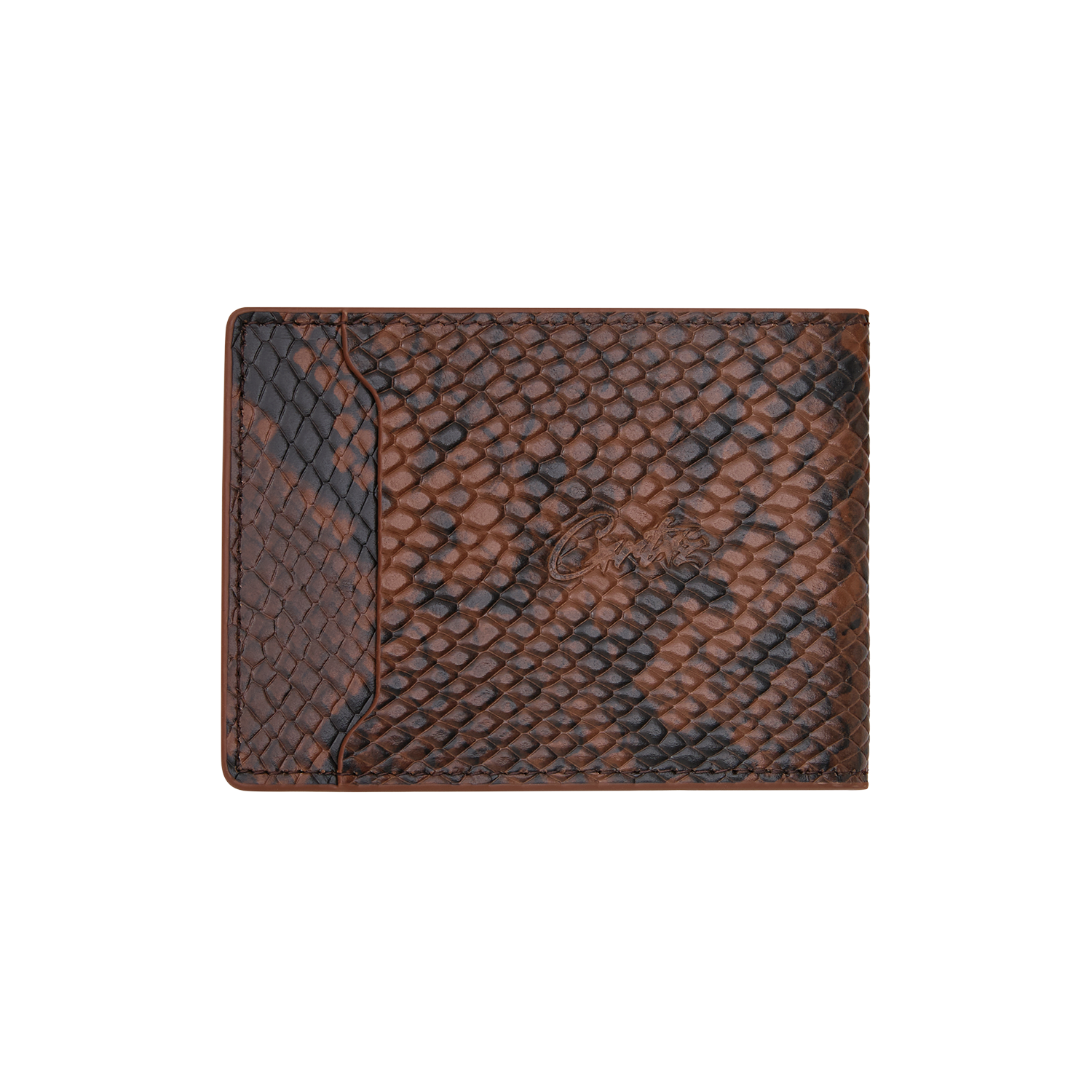 ISLAND LEATHER CARD HOLDER [BROWN SNAKE]
