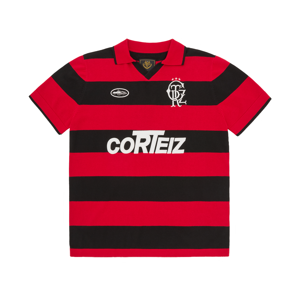 STRIPED KNIT JERSEY [RED]