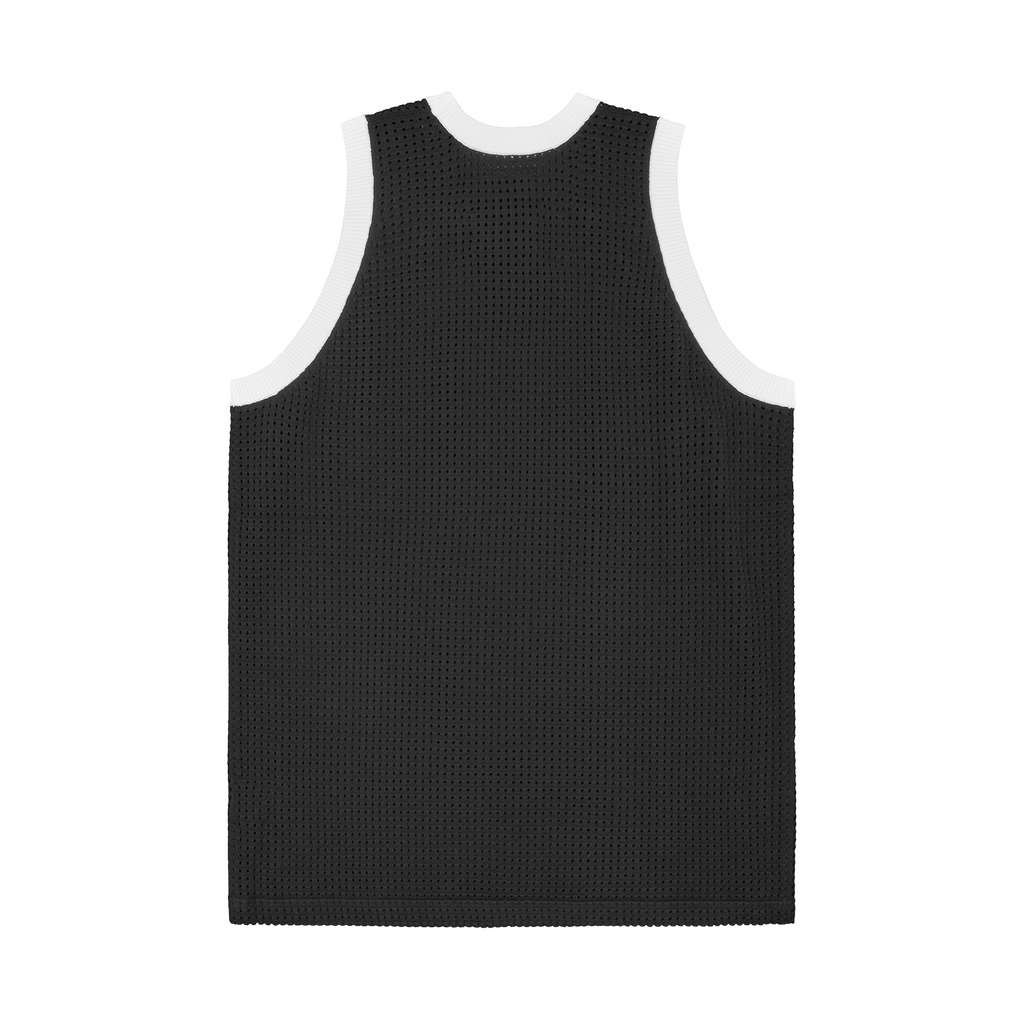 VICE MESH KNIT VEST [BLACK]